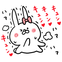 Lineスタンプ 好き好きハートうさぎ 40種類 1円