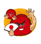 男梅 Lineスタンプ ノーベル製菓